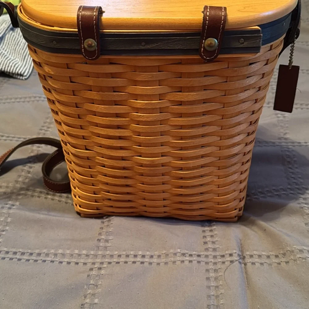 Vintage Longaberger Collector's Club Saddlebrook Purse with Protector. New. - Picture 3 of 4